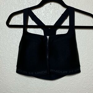 Under Armour Black Compression Sports Bra with Racerback